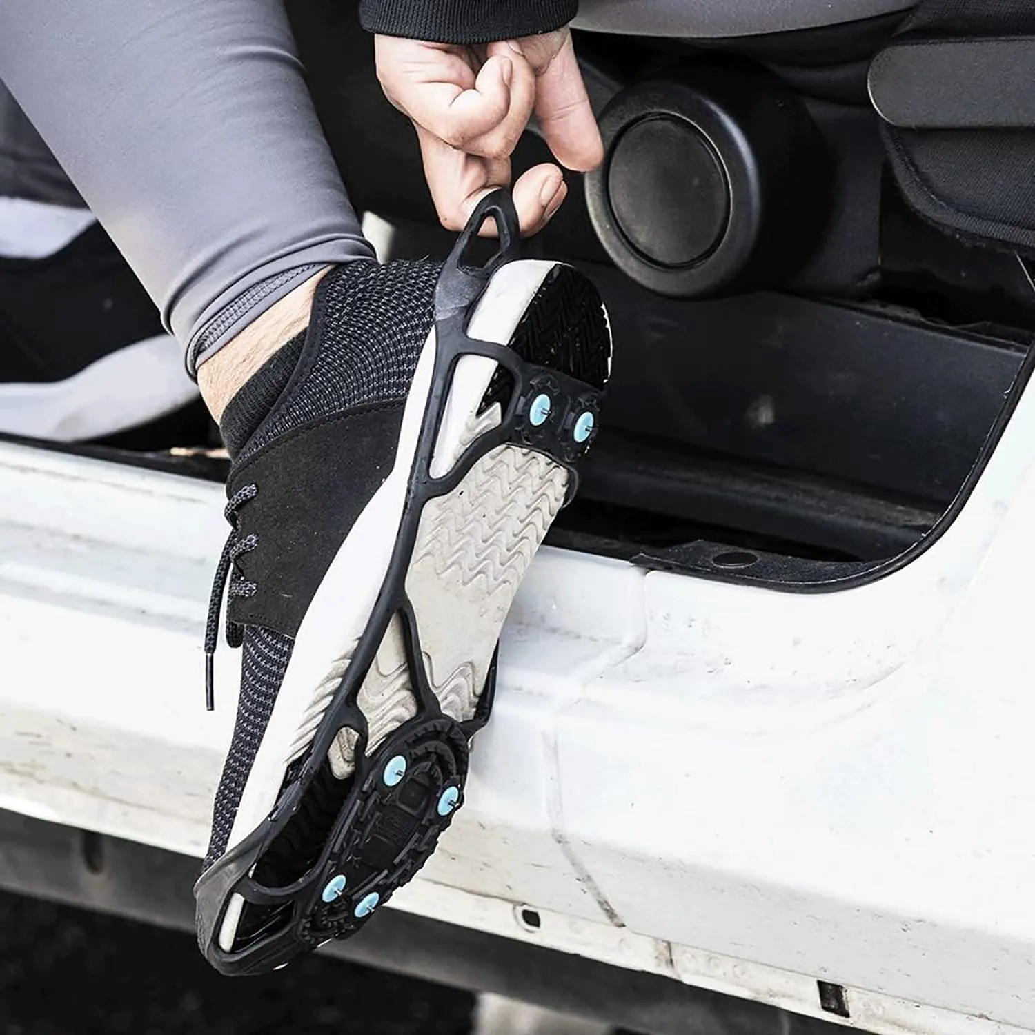 Due North Everyday G3 Ice Cleats for Shoes & Boots - Traction Spikes for Men & Women to Improve Grip on Snow & Ice