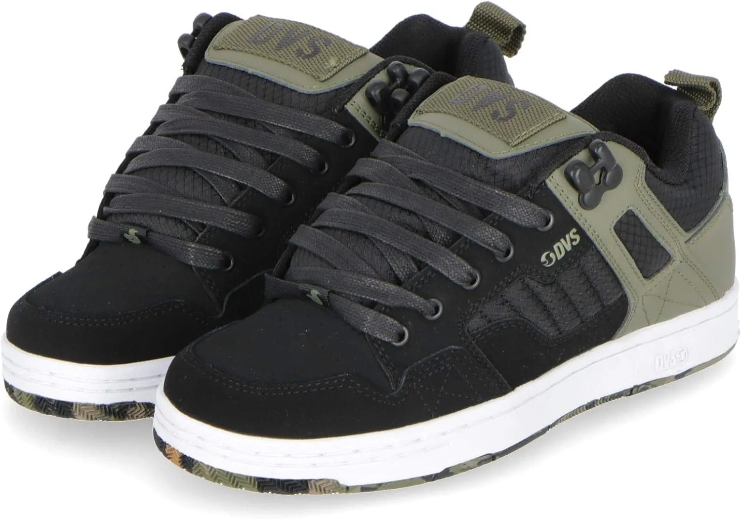 DVS Men's Enduro 125 Skate Shoe, Olive Black White, 6.5