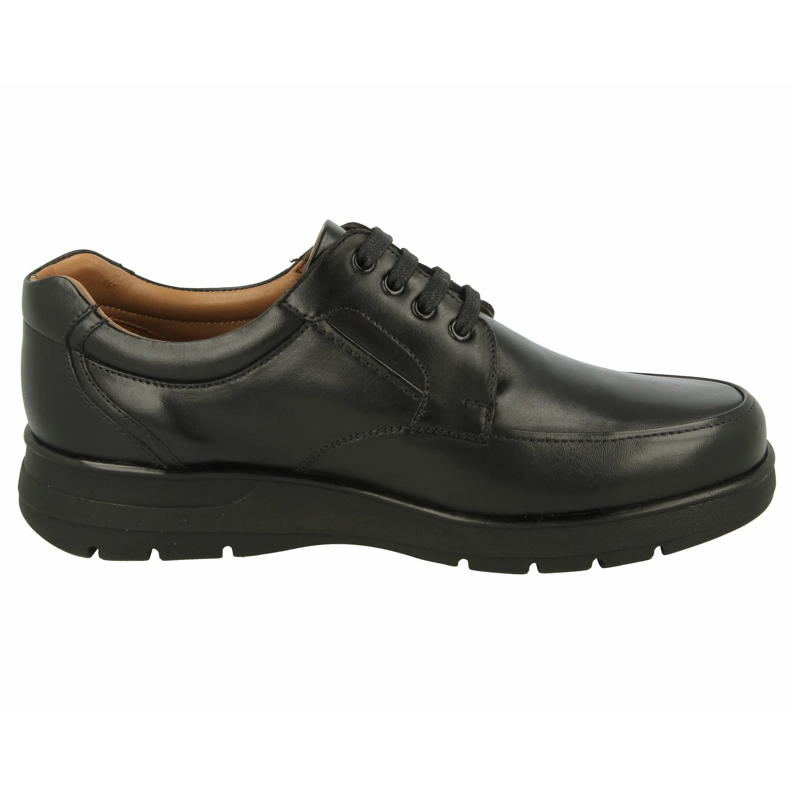 Easy B Congo - Men's Wide Fit Lace Shoe in Black
