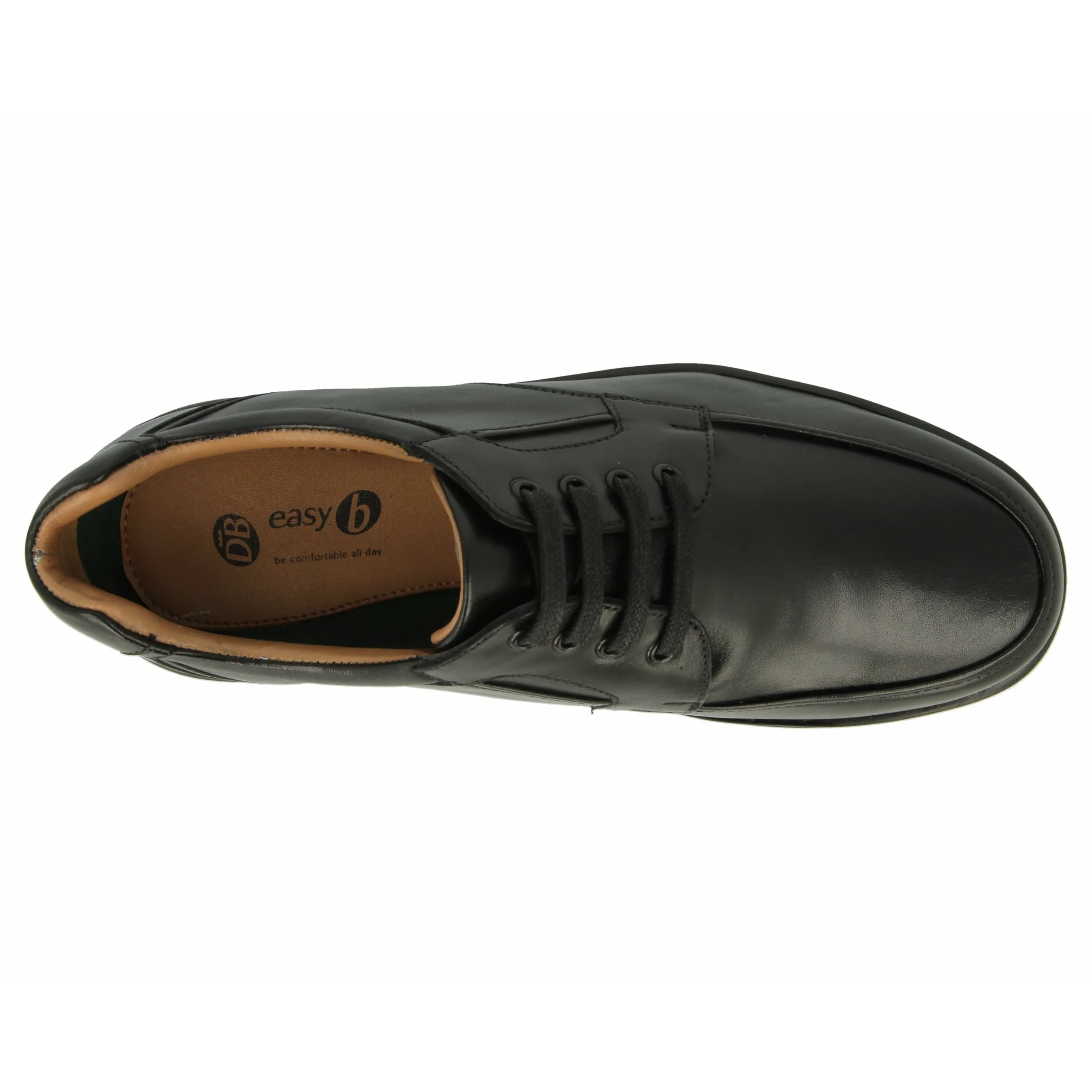 Easy B Congo - Men's Wide Fit Lace Shoe in Black