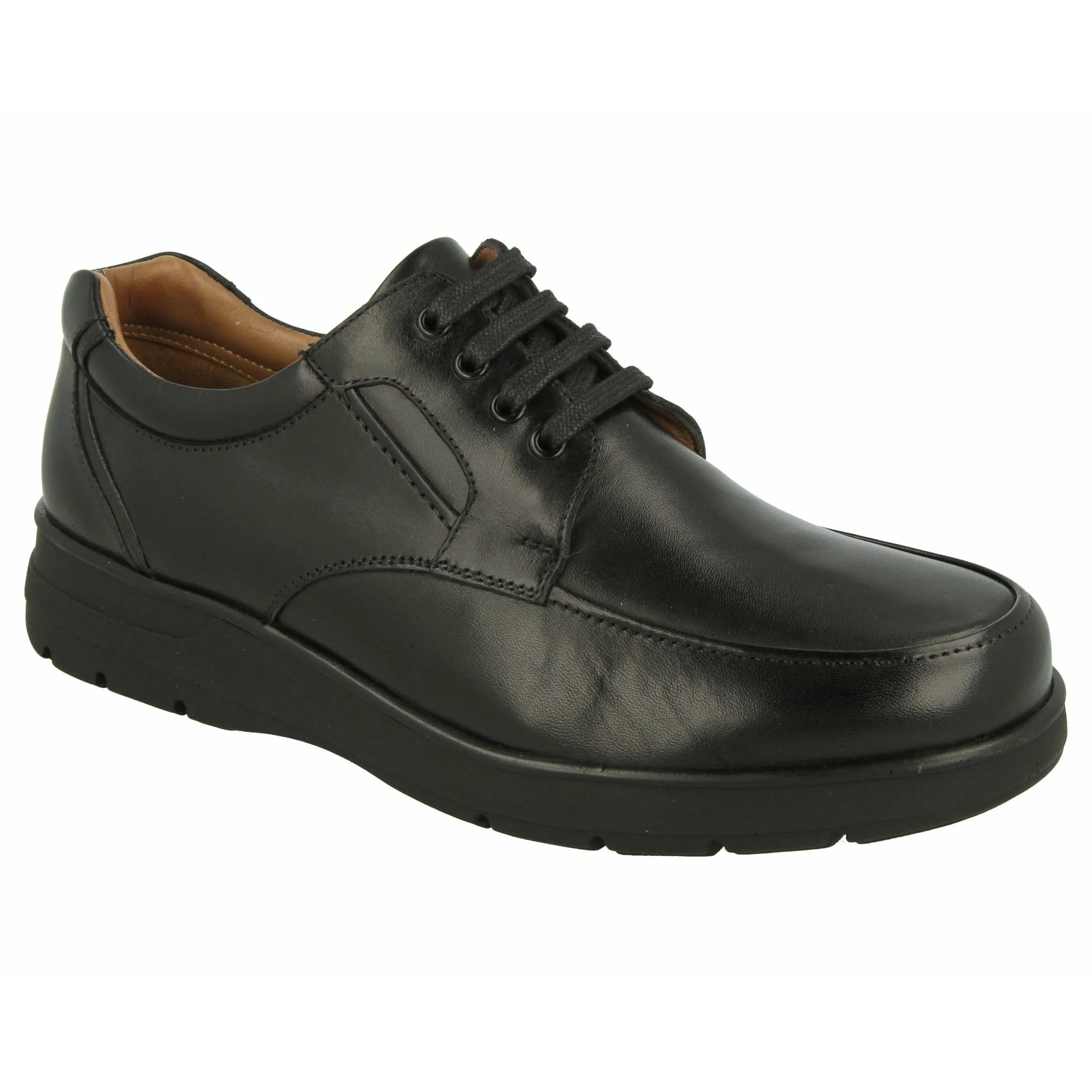 Easy B Congo - Men's Wide Fit Lace Shoe in Black