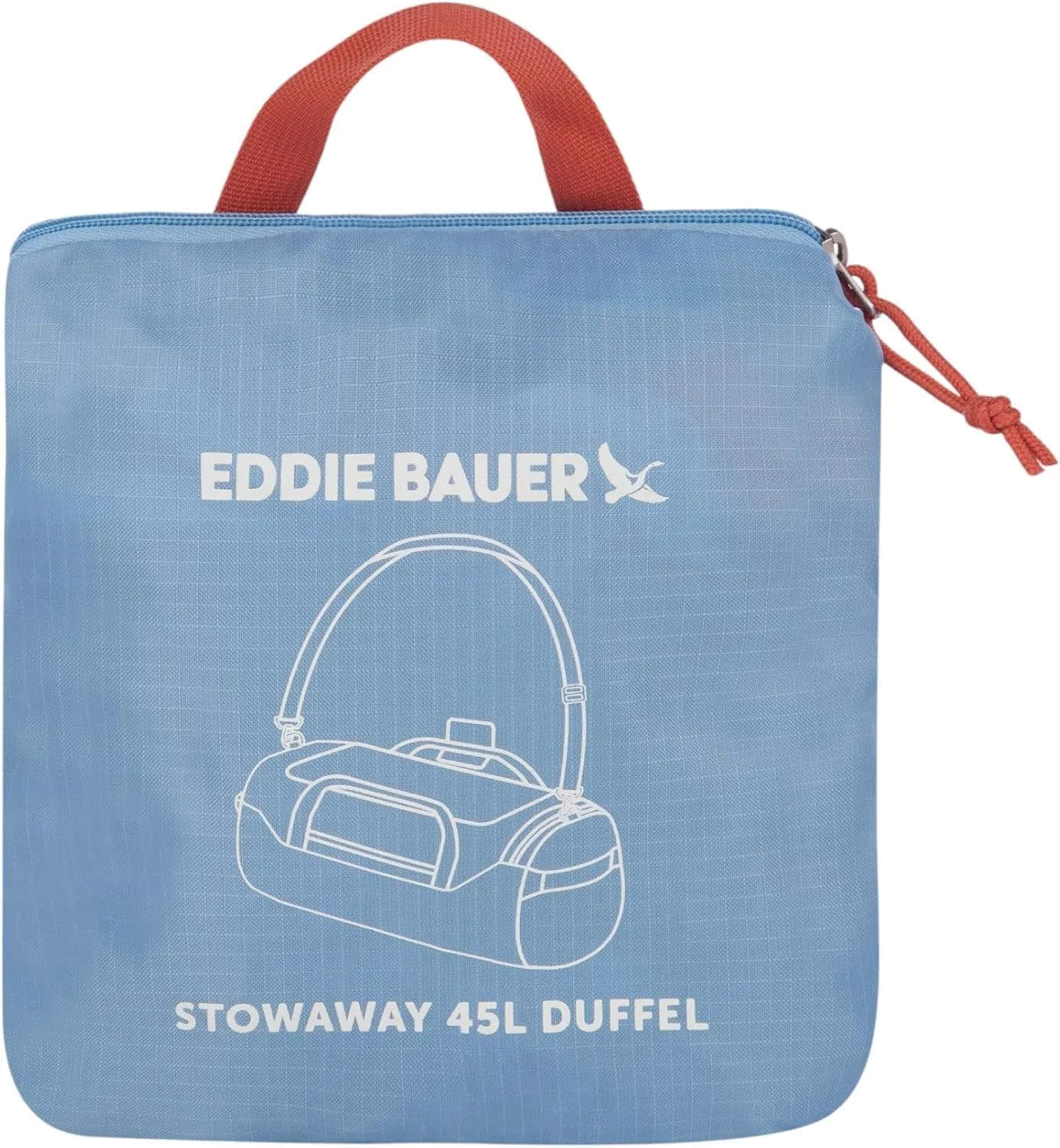 Eddie Bauer Stowaway Packable Duffel Bag | Travel | Foldable | Lightweight | Durable | Ripstop Polyester | 23" Length | 45L Capacity
