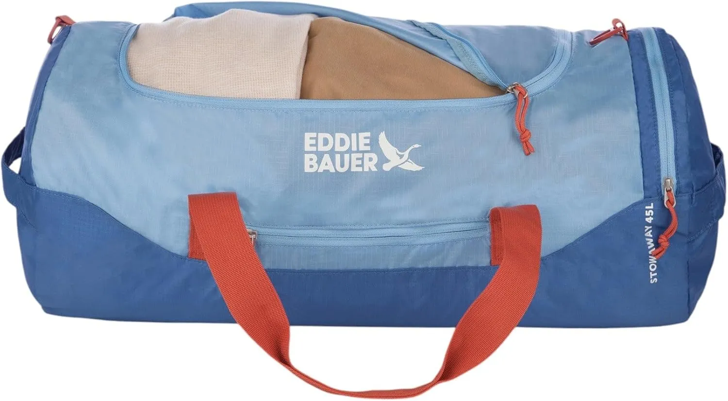 Eddie Bauer Stowaway Packable Duffel Bag | Travel | Foldable | Lightweight | Durable | Ripstop Polyester | 23" Length | 45L Capacity