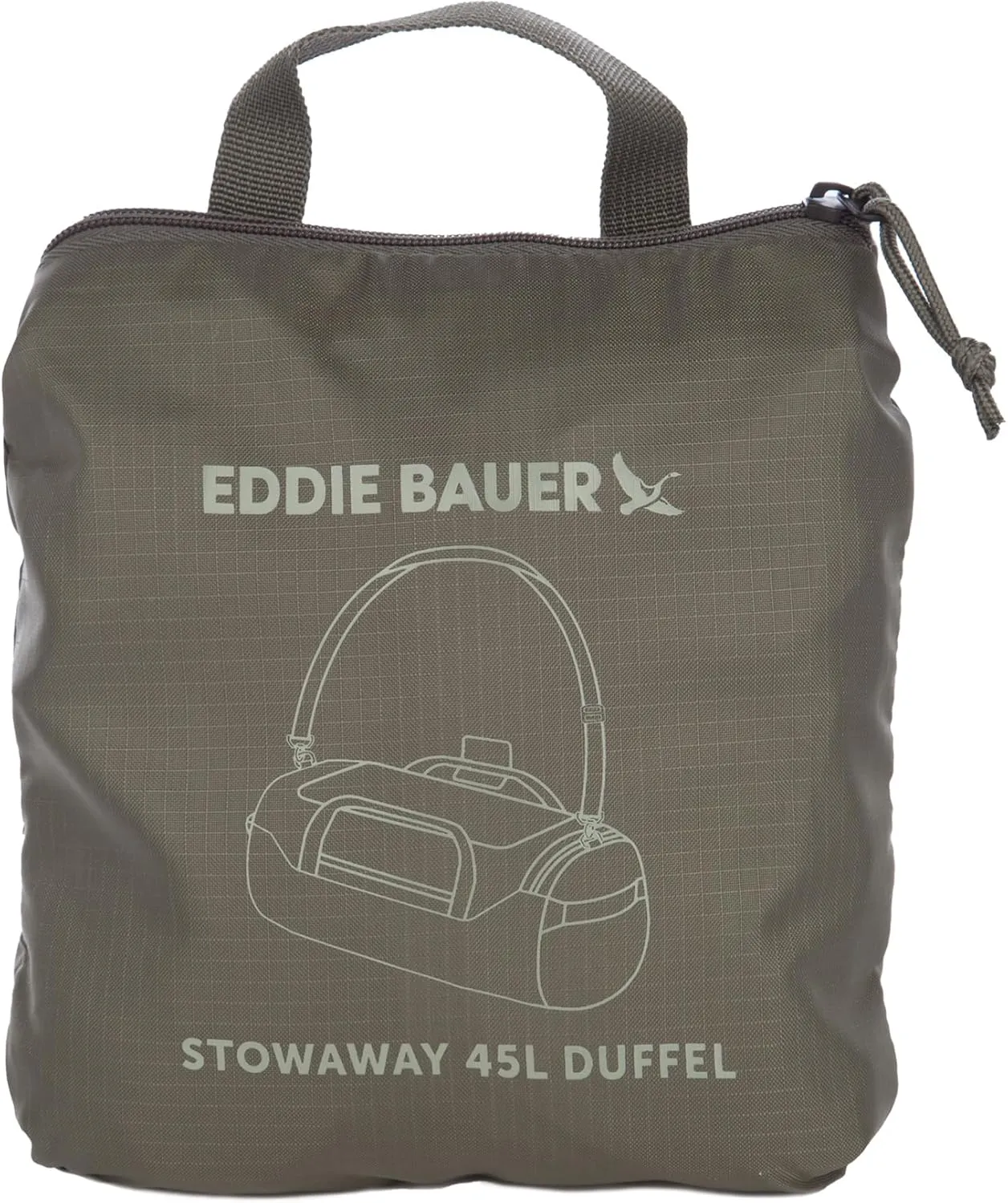 Eddie Bauer Stowaway Packable Duffel Bag | Travel | Foldable | Lightweight | Durable | Ripstop Polyester | 23" Length | 45L Capacity