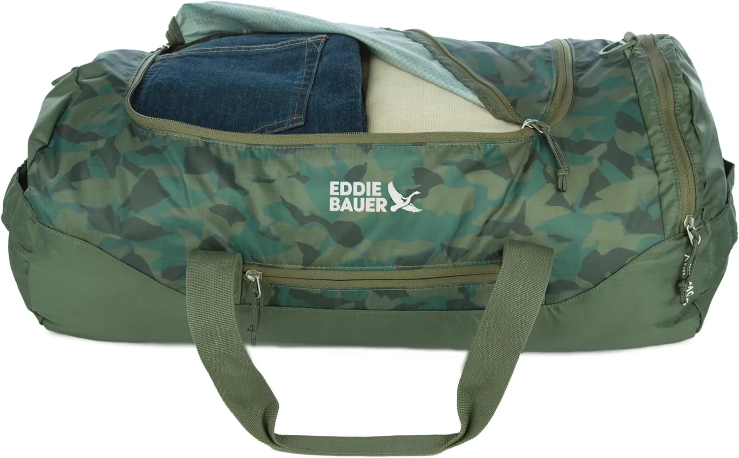 Eddie Bauer Stowaway Packable Duffel Bag | Travel | Foldable | Lightweight | Durable | Ripstop Polyester | 23" Length | 45L Capacity