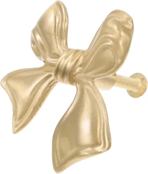 Elegant Bowknot Metal Handle for Bow Drawer Pulls Dresser Knobs Vintage Door Knobs Easy Installation