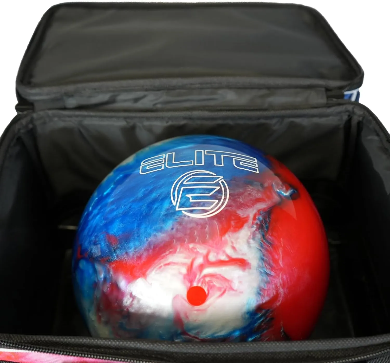 ELITE Basic Single Roller Bowling Ball Bag | Multiple Colors | Fits Up to Size 10.5 Shoes | Compact Design | Bowling Bags With Wheels