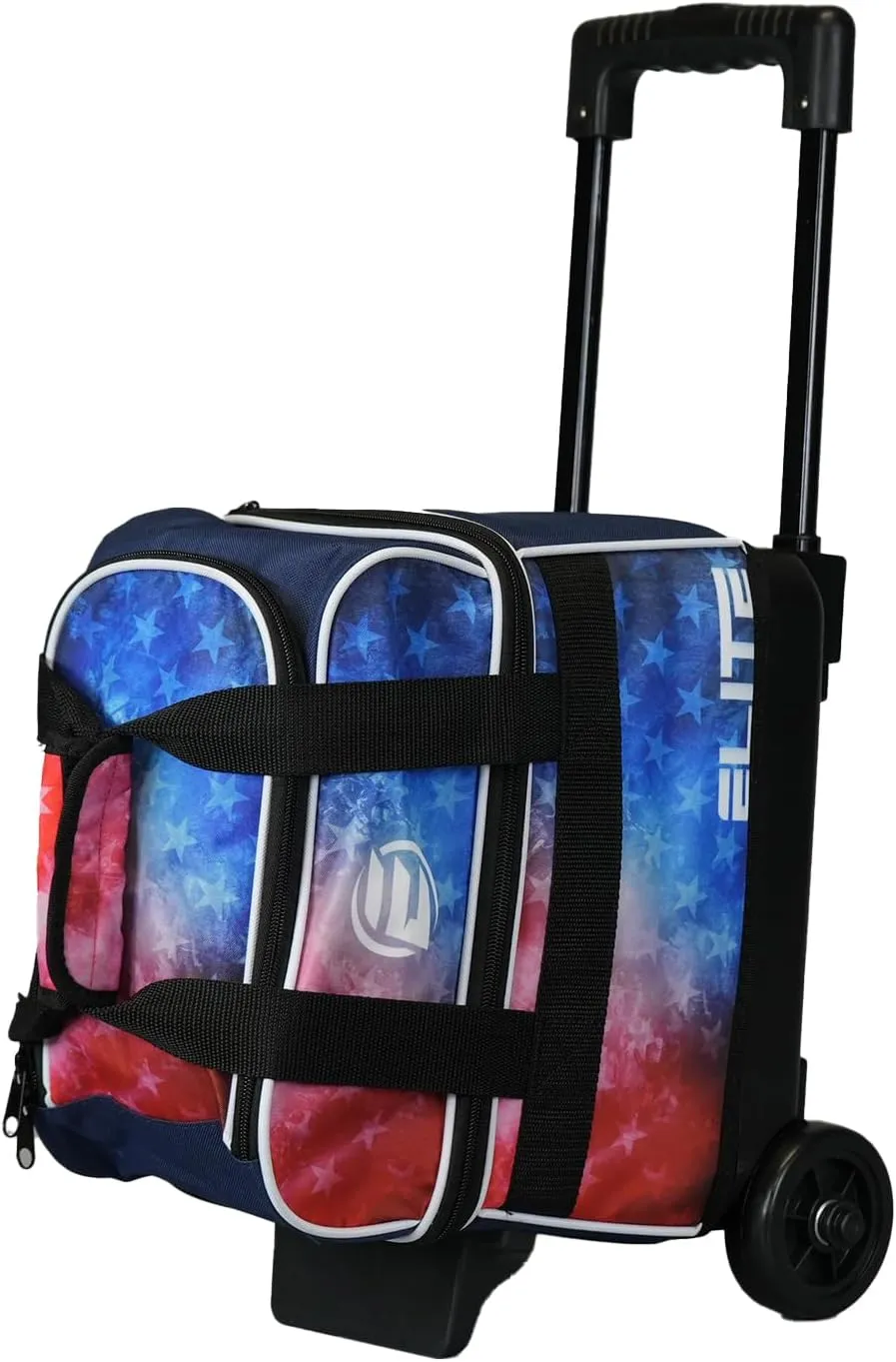ELITE Basic Single Roller Bowling Ball Bag | Multiple Colors | Fits Up to Size 10.5 Shoes | Compact Design | Bowling Bags With Wheels