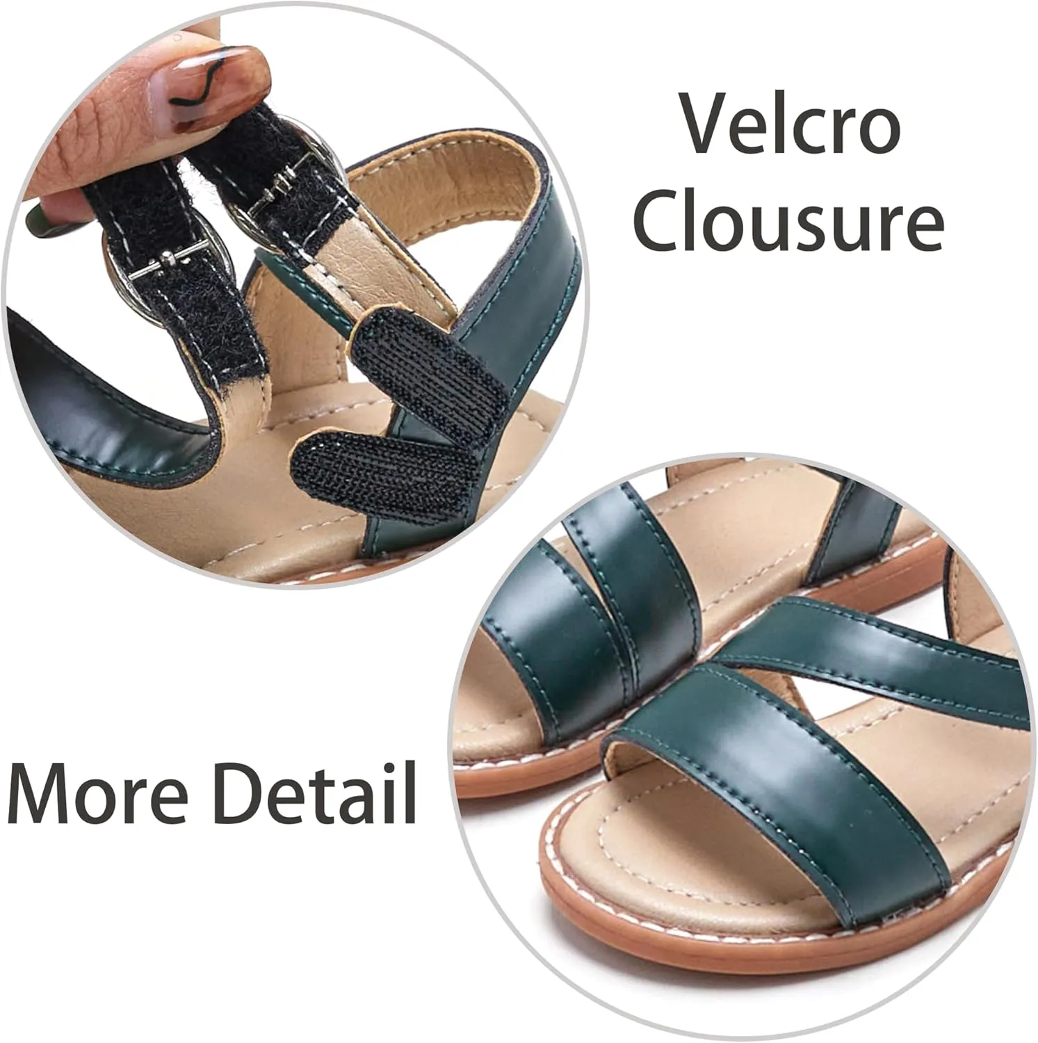 ESTINE Girls Sandal Dress Shoe for Toddler/Little Kid Party School Shoe