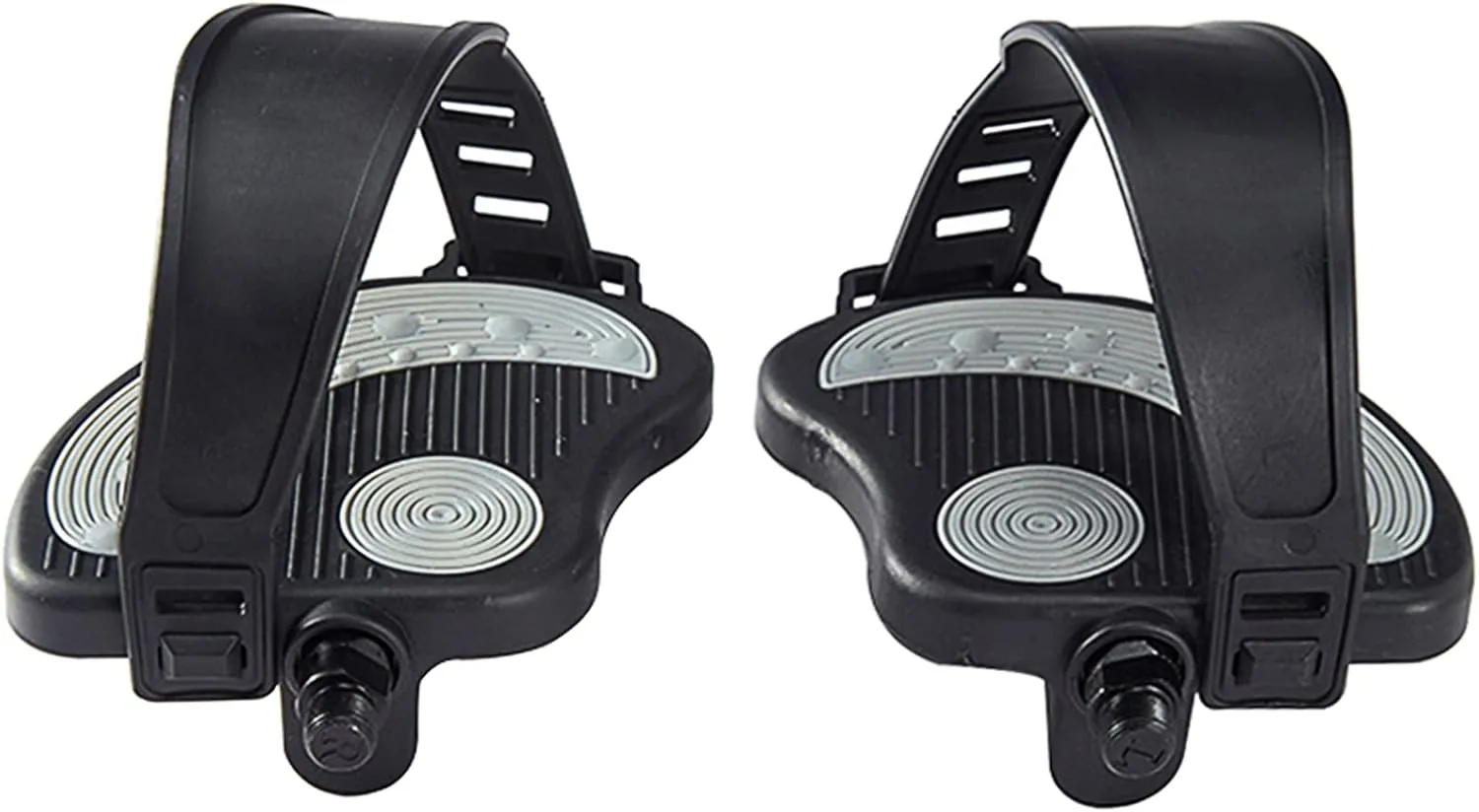 Exercise Bike Pedals with Straps for Peloton Bike, Spin Cycling Bike, Indoor Exercycle Bike, Stationary Recumbent Bicycle Replacement Parts