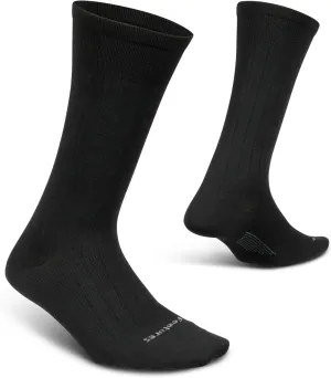 Feetures Everyday Ultra Light Cushion Crew Sock for Men - Moisture-Wicking Socks - Black, M (1 Pair)