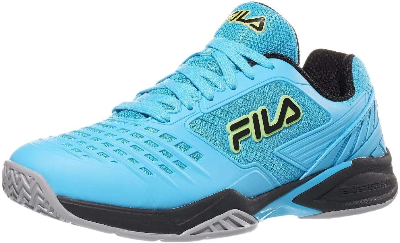 Fila Axilus 2 Energized Mens Tennis Shoe Hawaiian Ocean/Silver Sconce/Black (US Footwear Size System, Adult, Men, Numeric, Medium, 8)