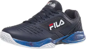 Fila Axilus 2 Energized Mens Tennis Shoe (Navy/White/Nectarine, US Footwear Size System, Adult, Men, Numeric, Medium, 7)