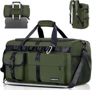 FIORETTO Women's Gym Duffle Bag with Shoes Compartment, 37L Capacity, Ideal for Travel, Gym, Sports, Duffel, Weekender