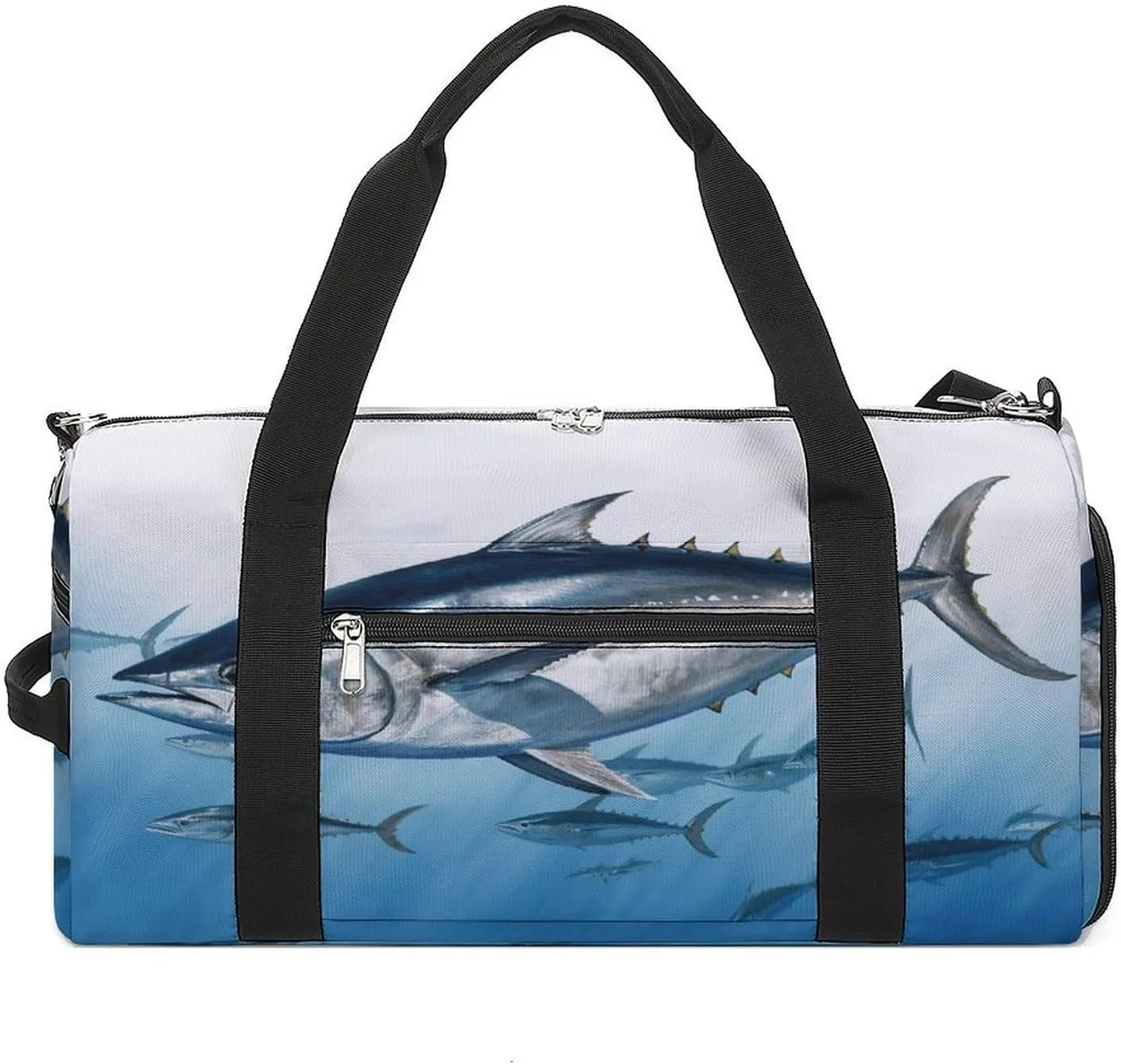 Fitness Bag,Bluefin Tuna Thunnus Print Gym Bag,sports Travel Fitness Bag,essentials Gym Bag,gym Bag with Shoe Compartment