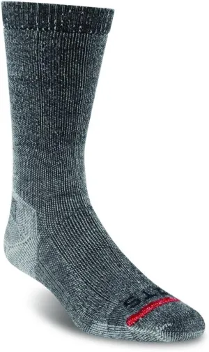 Fits Unisex Medium Expedition Rugged Crew Coal Socks MD (Men's Shoe 6-8, Women's Shoe 7.5-9.5)