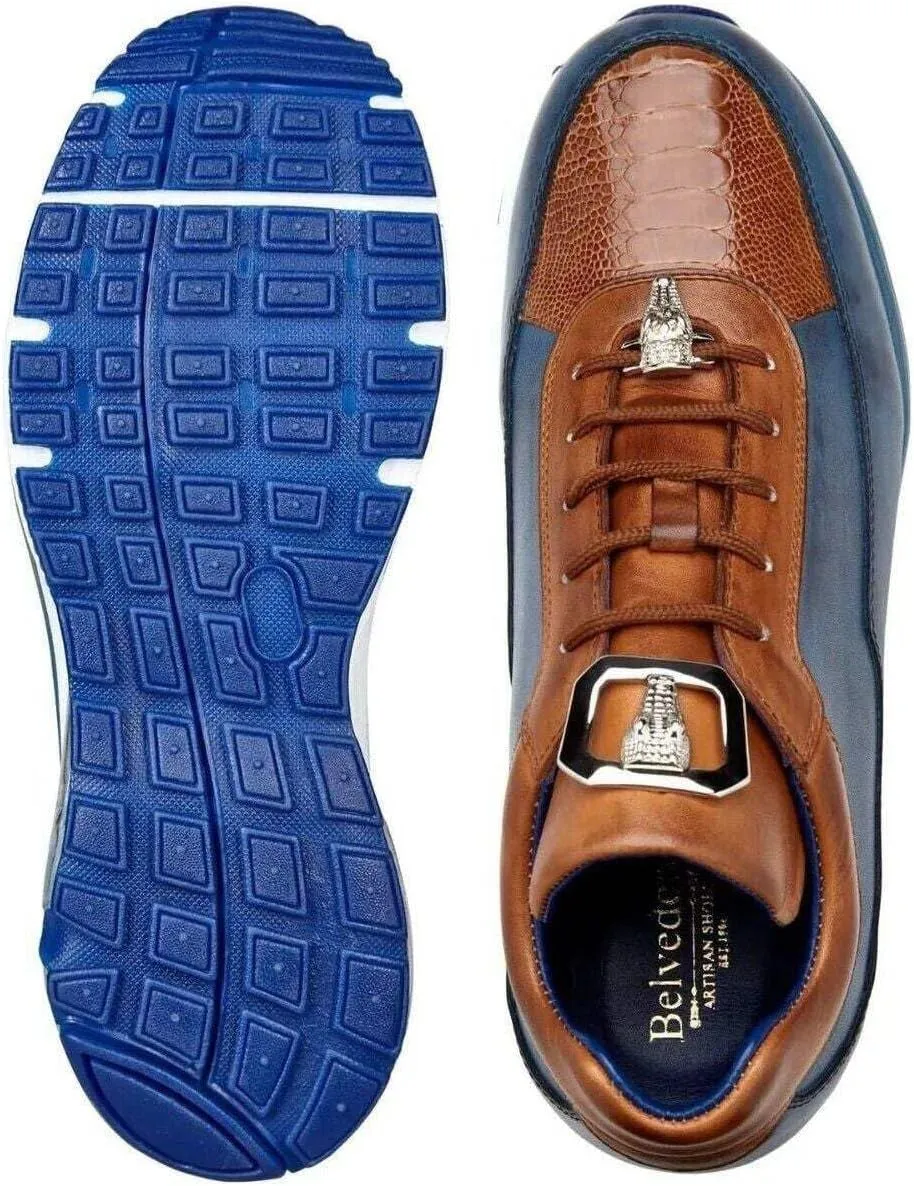 Flash Genuine Ostrich and Soft Italian Calf Shoe