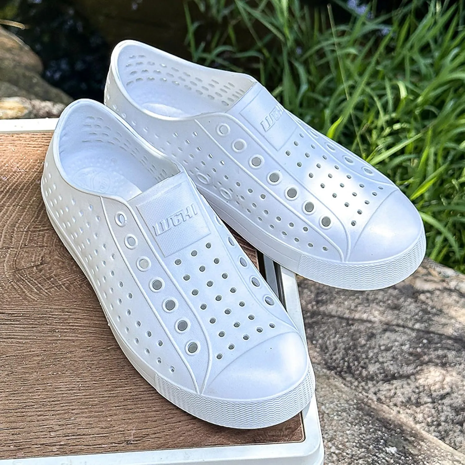 FLIOZY Waterproof Garden Clogs for Men and Women - Lightweight Breathable EVA Slip-On Shoes - Comfortable Non-Slip Casual Footwear for Outdoor, Beach, Everyday Wear