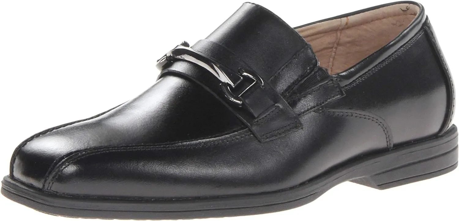 Florsheim Reveal Bit Jr Boys' Toddler-Youth Slip On, 3 M US Little Kid, Black