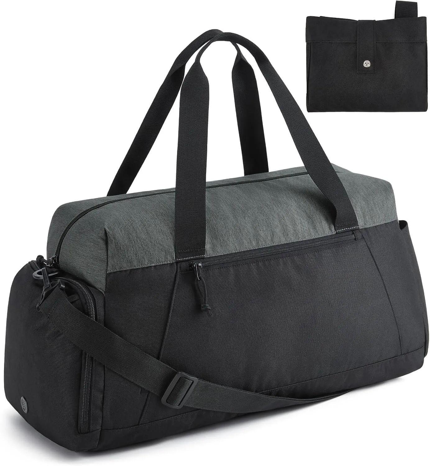 Foldable Gym Duffle with Shoe Compartment