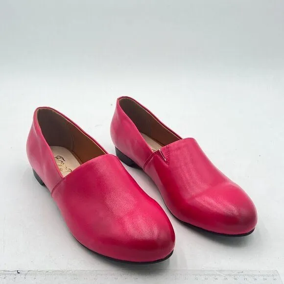 FOWT Women Fashion Closed Almond Toe Pumps Solid Color Loafer Flats Slip On Cozy