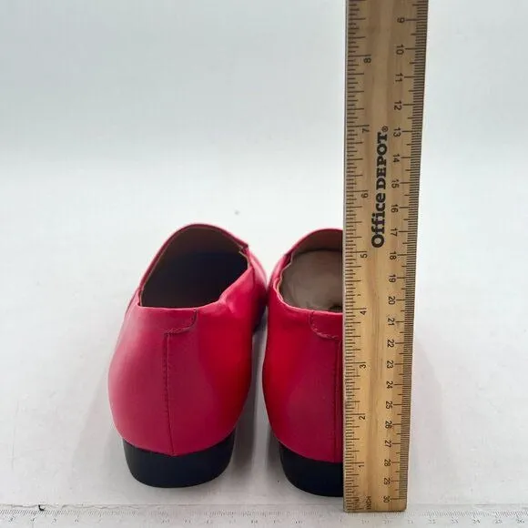FOWT Women Fashion Closed Almond Toe Pumps Solid Color Loafer Flats Slip On Cozy