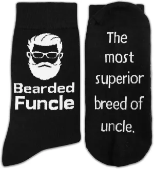 Funny Socks, Gifts for Uncle, ‘Bearded Funcle’ Definition Socks, Best Uncle Gifts, Novelty Socks Uncle Gifts for Birthday, Thanksgiving, Christmas, Father’s Day, etc. (124)