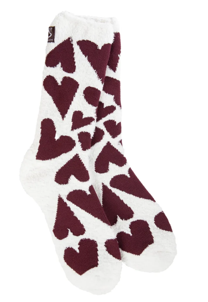 Fuzzy Day Socks-Valentine