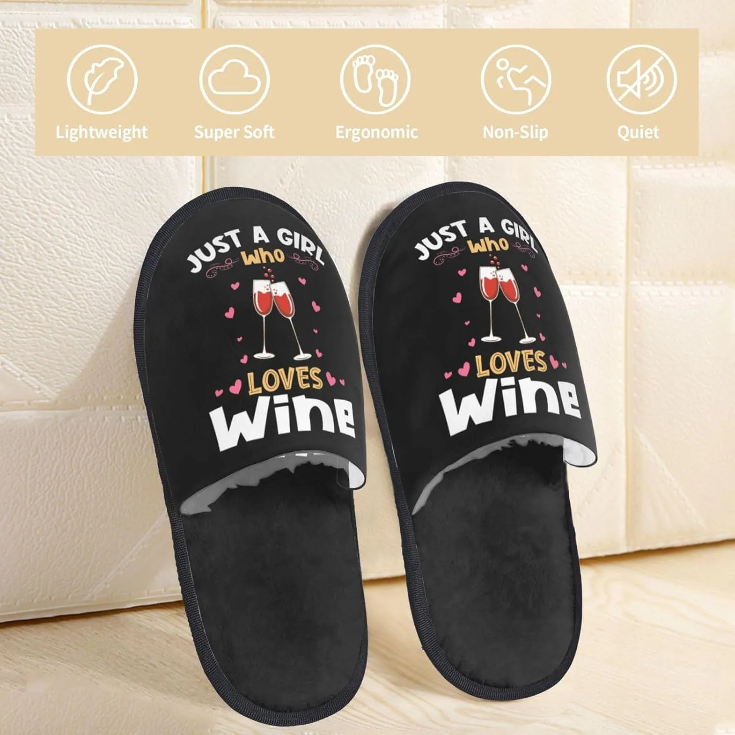 Fuzzy Slip-On Slippers Cozy Warm Bedroom Slippers Indoor House Winter Fall Fluffy Shoes For Women Men Gifts