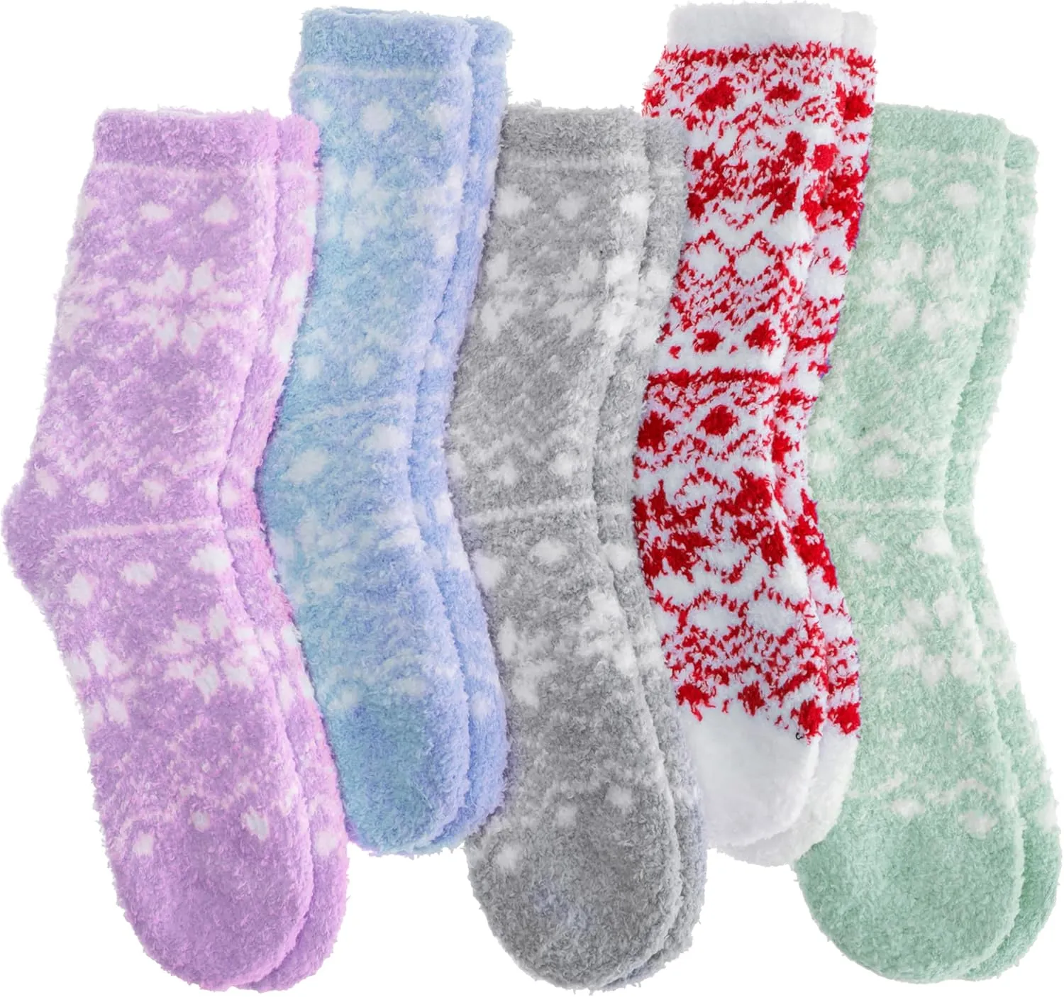 Fuzzy Slipper Socks Thick Fluffy Warm Winter Cozy Plush Soft Sleep Home Socks for Women Men