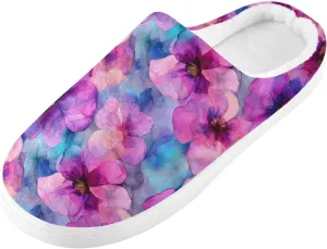 GAIGEO Slippers Men Candy Hearts Colorful, Warm Bridesmaid Slippers for Indoor/Outdoor, Ideal for Winter