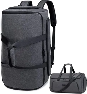 Garment Bags for Travel, Convertible Garment Duffle Bag for Men Women, Carry On Garment Bag Backpack, 4 in 1 Travel Suit Bag with Shoe Compartment, Large Weekender Bag