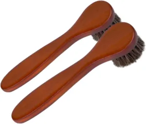 Gatuida 2pcs Soft Bristle Face Cleansing Brush Ergonomic Handle for Gentle Skin Care Durable Design for Home and Travel Use Shoe Polish Tool and Boot Cleaning Brush