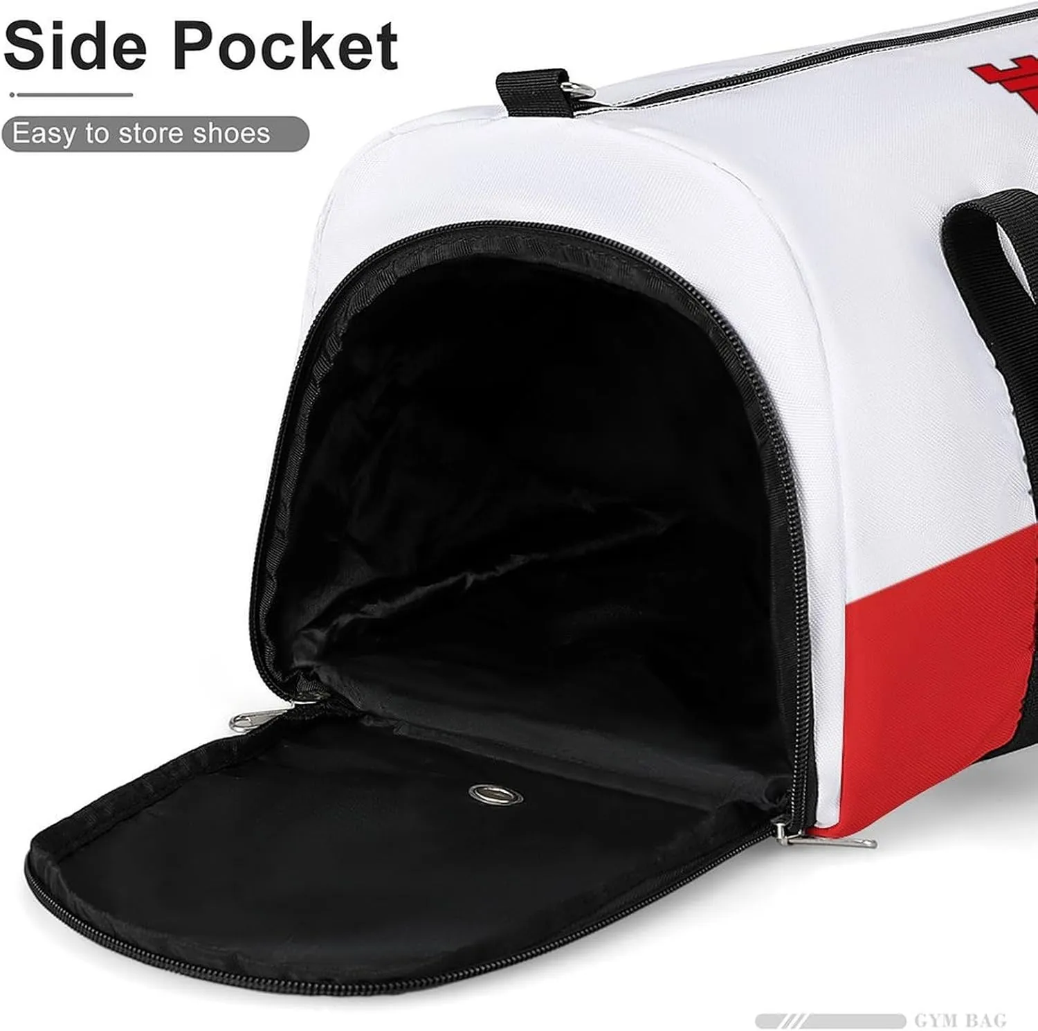 Gibraltar Flag Gym Bag for Men Women with Waterproof Shoe Compartment Travel Tote