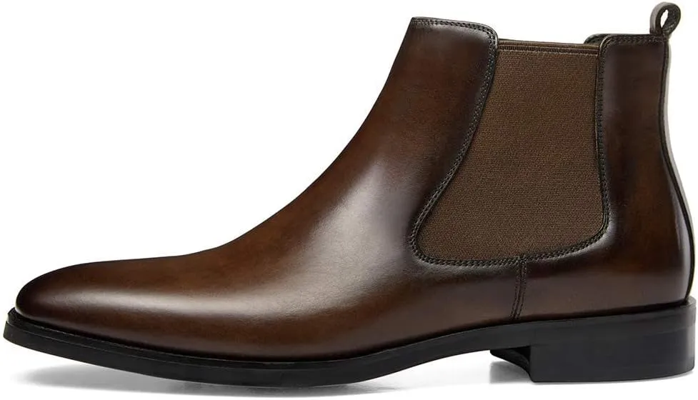 GIFENNSE Mens Chelsea Boots Leather Dress Boots for Men