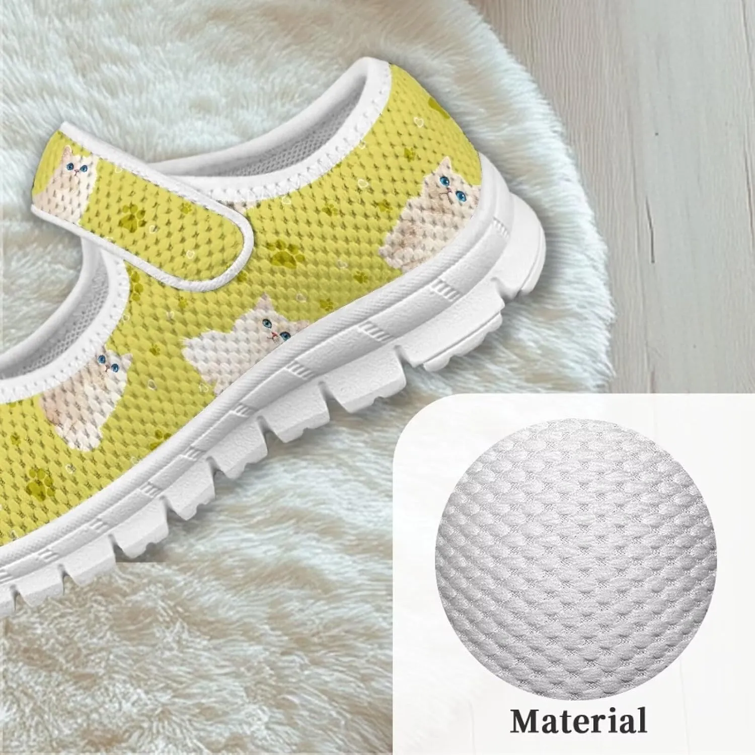 Girls Casual Shoes with Strap,Printed Sneaker for Toddlers Kids,Comfort Anti-Slip Walking Shoes for Indoor Outdoor