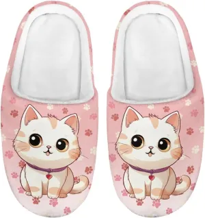 Girls Cozy House Slippers Unisex Plush Comfy House Shoes Indoor Slippers for Kids Anti-Slip