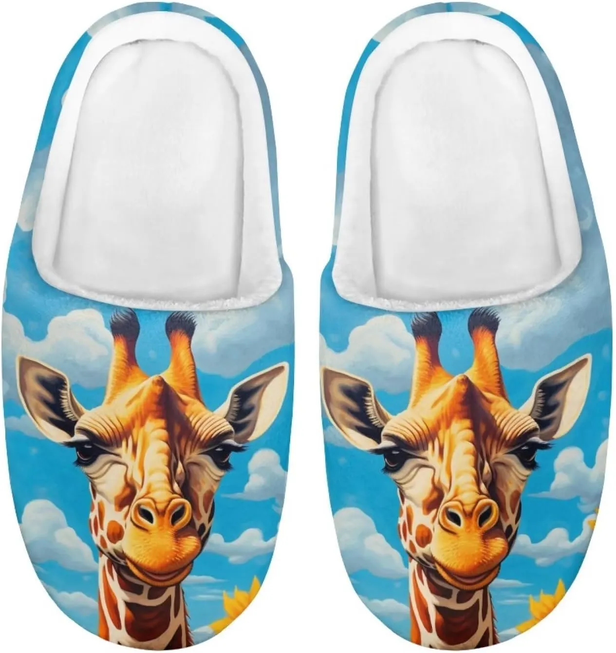 Girls Cozy House Slippers Unisex Plush Comfy House Shoes Indoor Slippers for Kids Anti-Slip