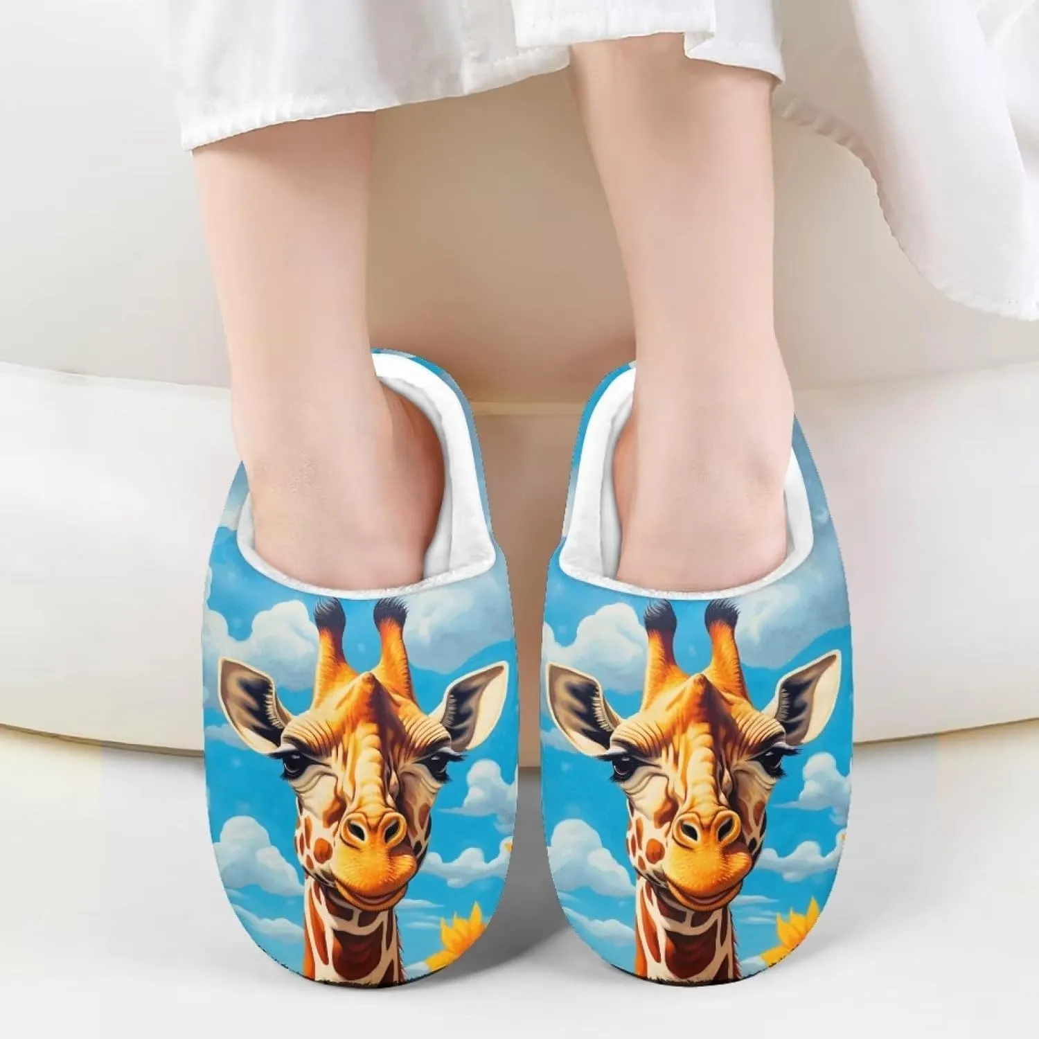 Girls Cozy House Slippers Unisex Plush Comfy House Shoes Indoor Slippers for Kids Anti-Slip