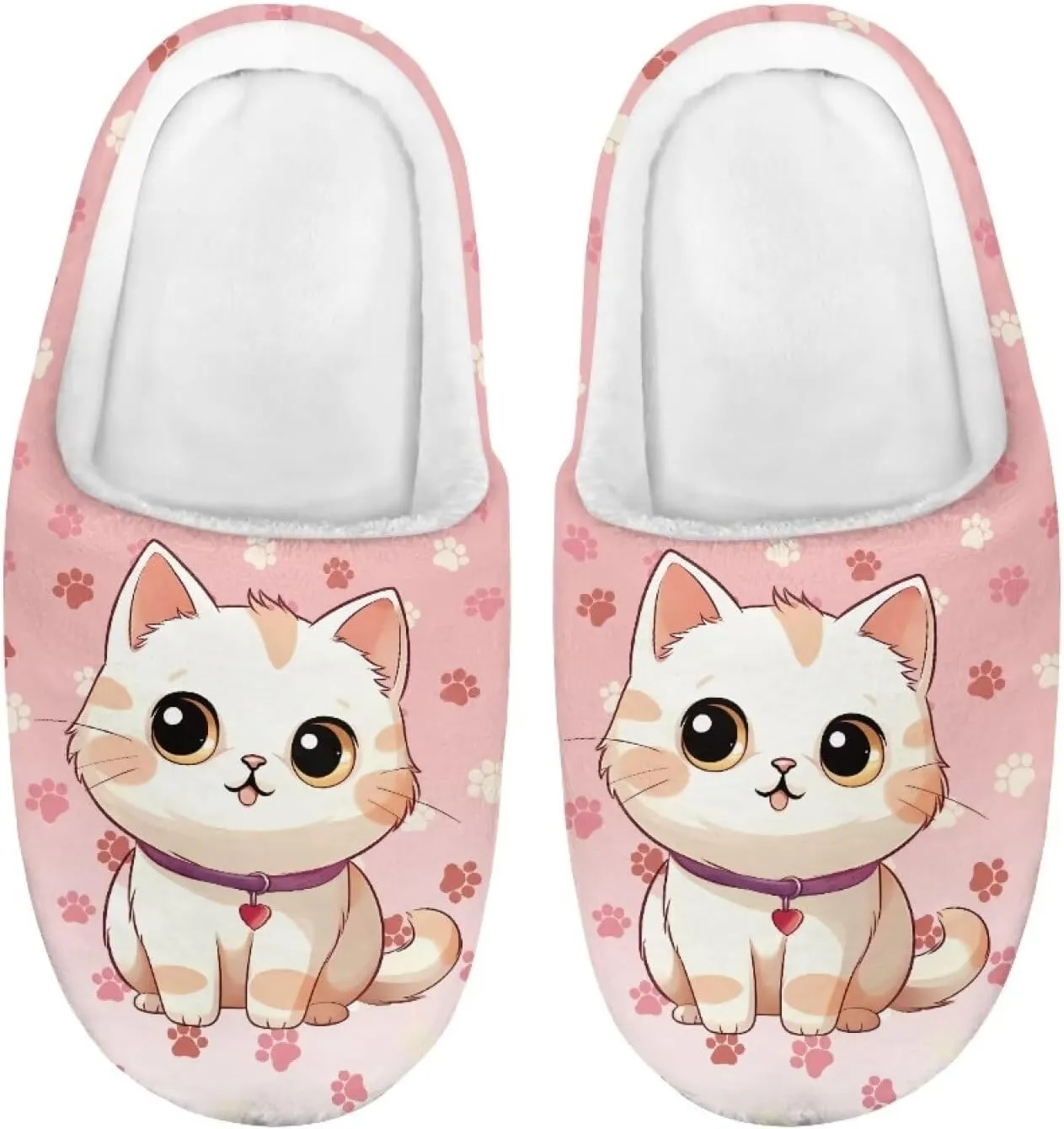 Girls Cozy House Slippers Unisex Plush Comfy House Shoes Indoor Slippers for Kids Anti-Slip