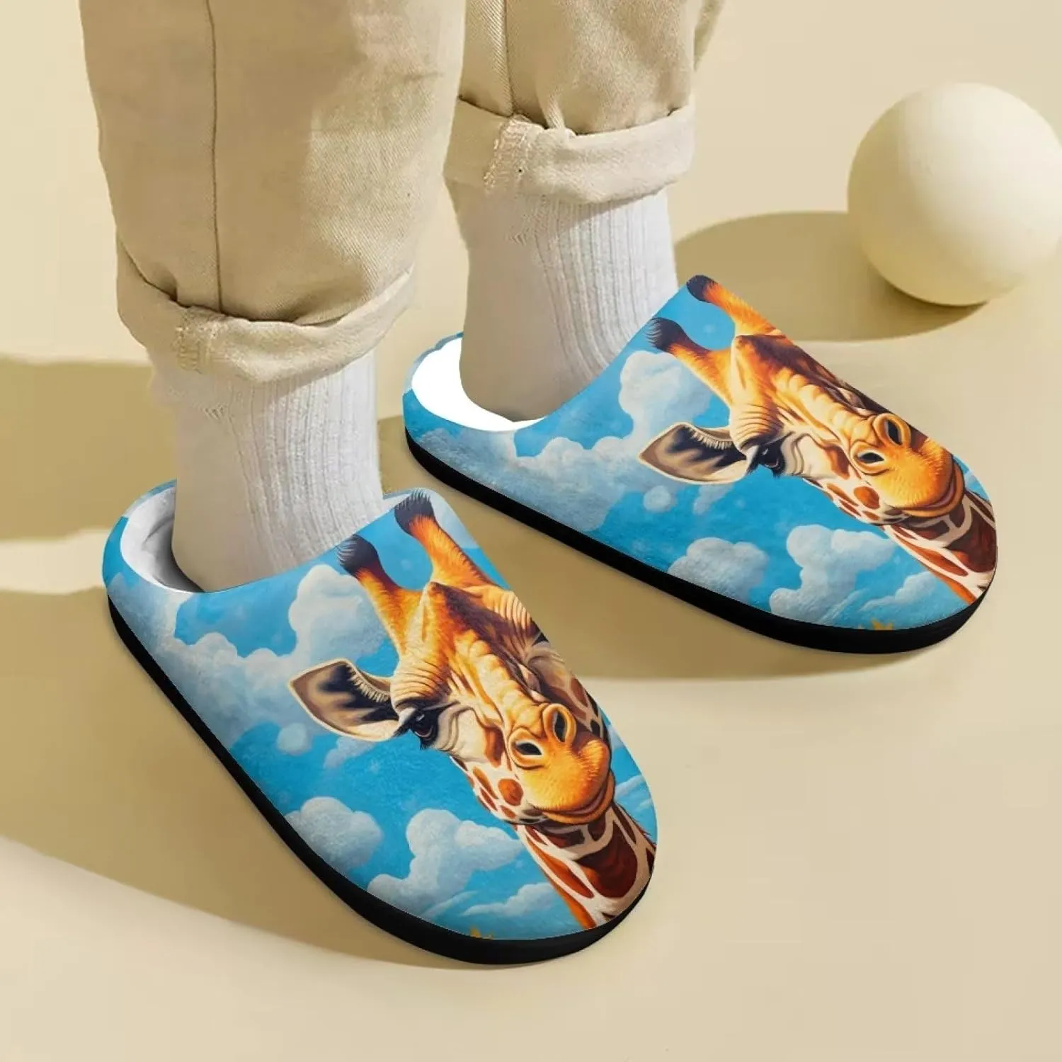 Girls Cozy House Slippers Unisex Plush Comfy House Shoes Indoor Slippers for Kids Anti-Slip