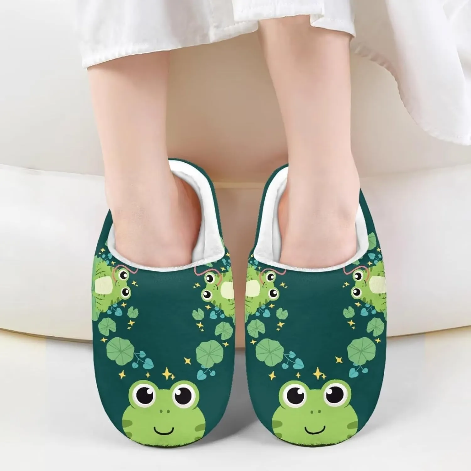 Girls Cozy House Slippers Unisex Plush Comfy House Shoes Indoor Slippers for Kids Winter Anti-Slip