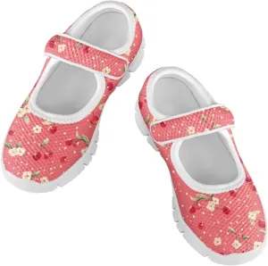 Girls Single Buckle Shoes,Kids Slip On Indoor Outdoor Shoes,Cartoon Mary Jane Flats Shoes for Girls Party