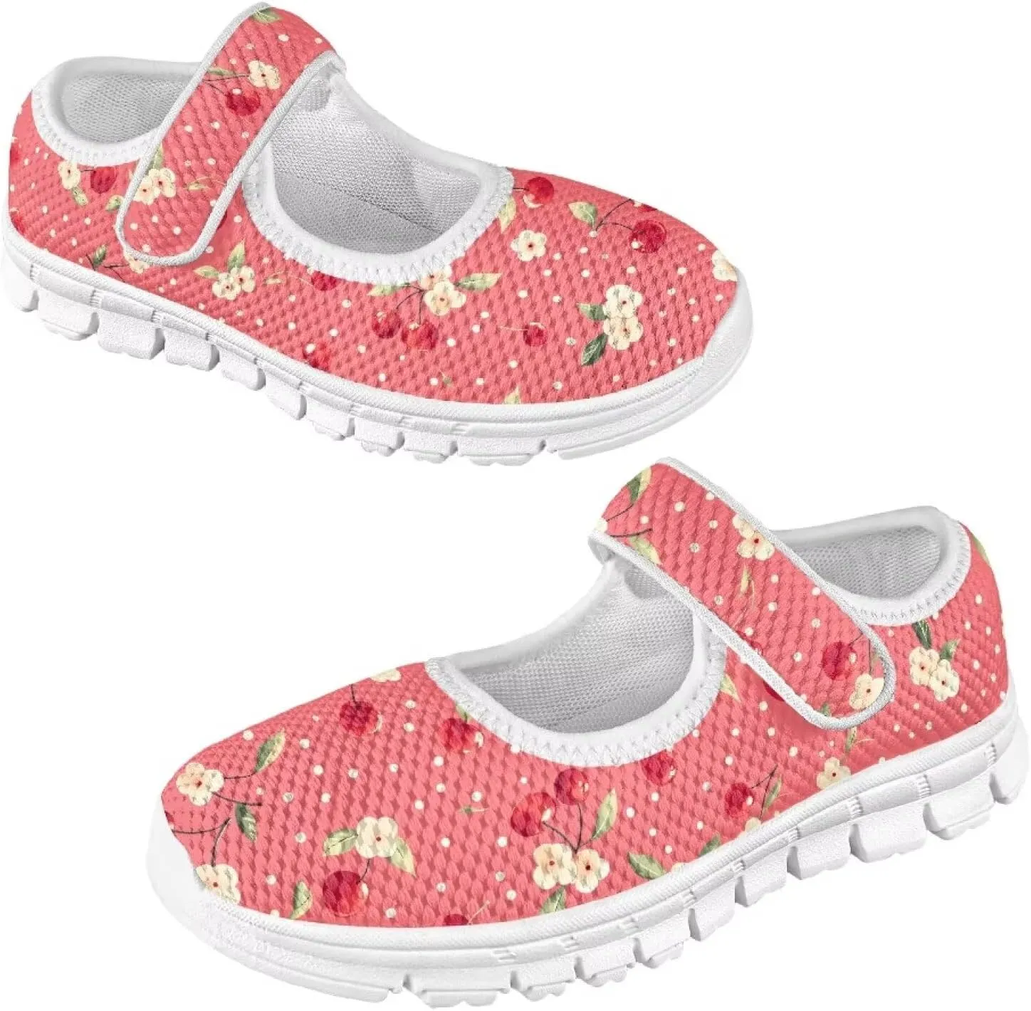 Girls Single Buckle Shoes,Kids Slip On Indoor Outdoor Shoes,Cartoon Mary Jane Flats Shoes for Girls Party