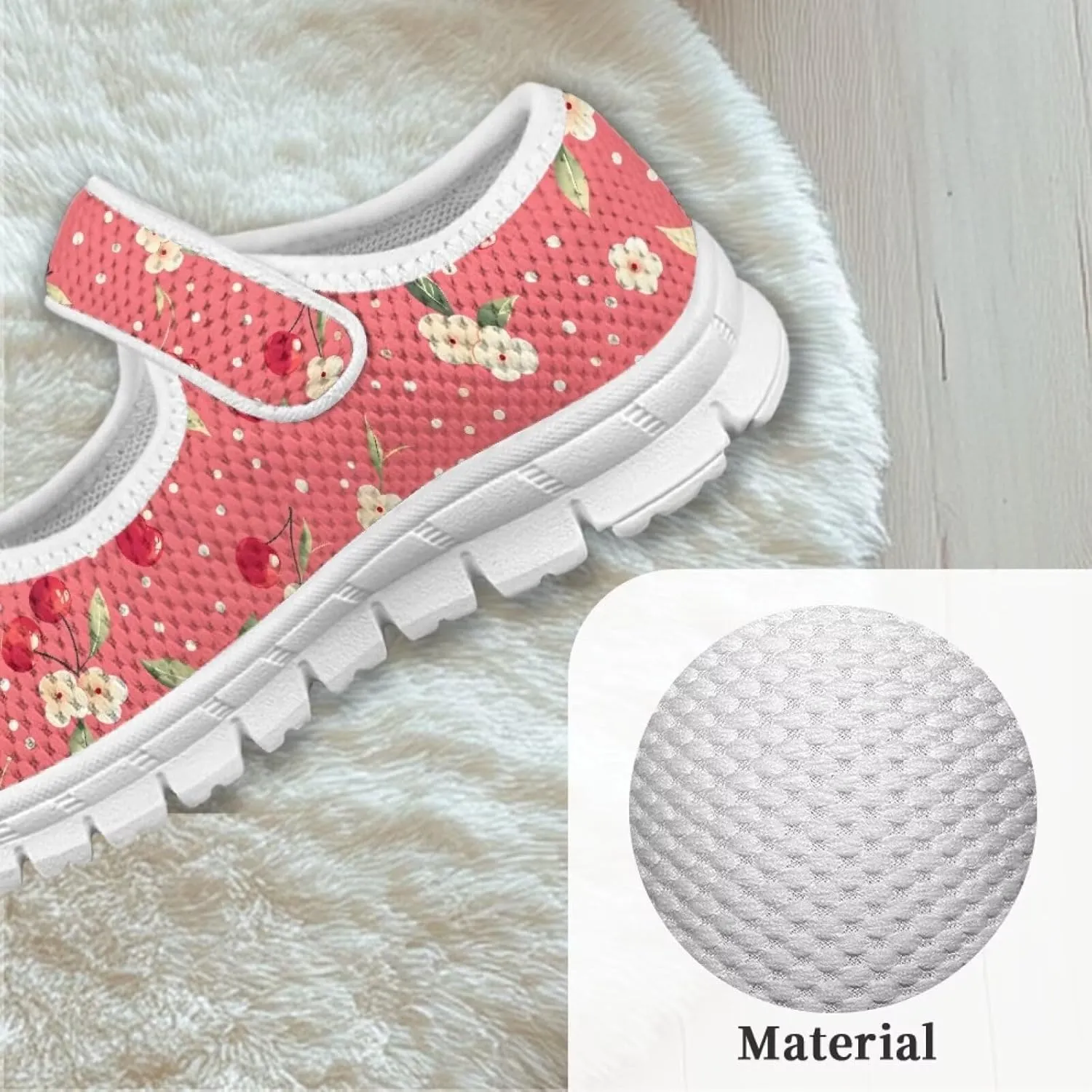 Girls Single Buckle Shoes,Kids Slip On Indoor Outdoor Shoes,Cartoon Mary Jane Flats Shoes for Girls Party