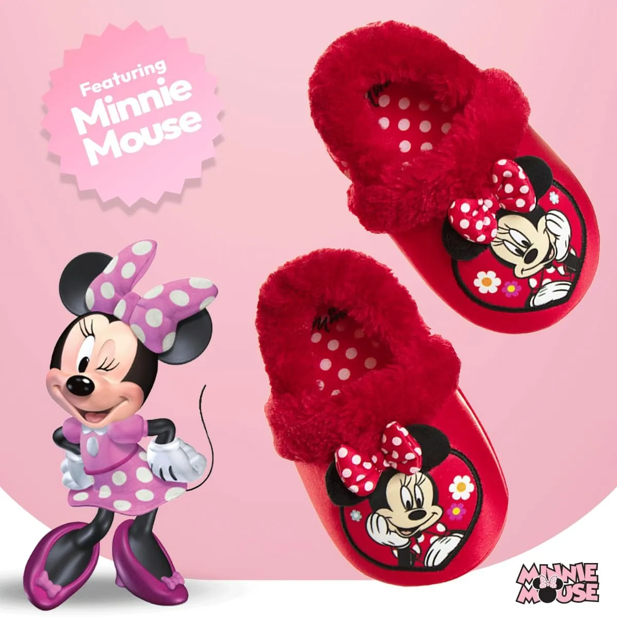 Girl's Slippers Indoor House Shoes Warm Plush Slip Ons (Toddler-Little Kid)