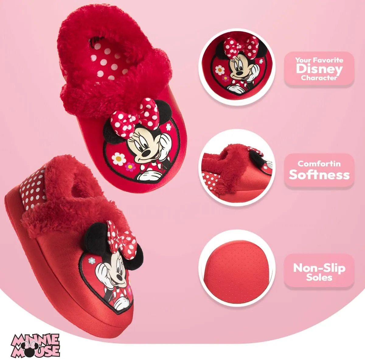 Girl's Slippers Indoor House Shoes Warm Plush Slip Ons (Toddler-Little Kid)