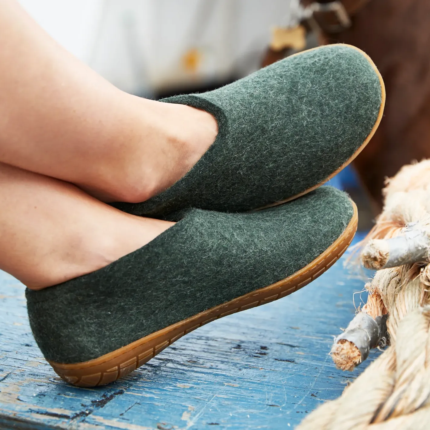 Glerups The Shoe Forest - Honey Rubber Sole
