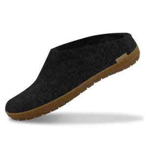 Glerups The Slip On Charcoal - Honey Rubber Sole
