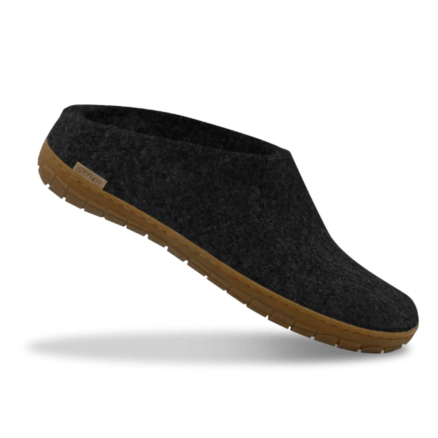 Glerups The Slip On Charcoal - Honey Rubber Sole